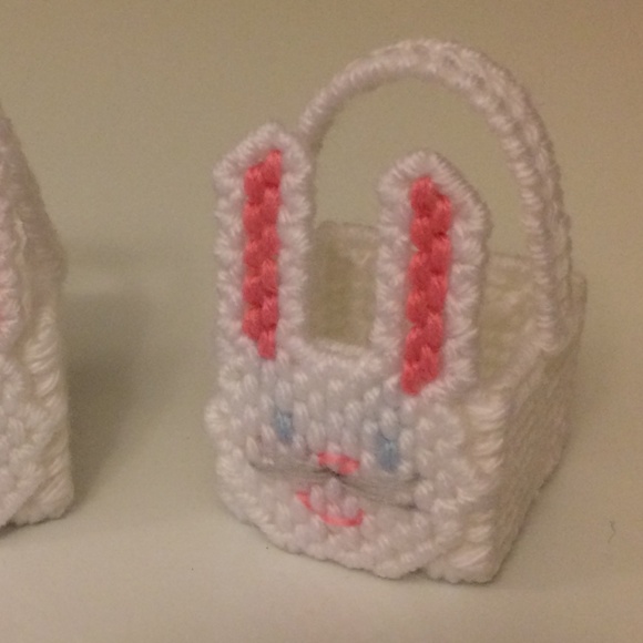 New 10 Bunny Rabbit Mini Baskets for Easter Candy or Home Decor Homemade - Picture 1 of 1